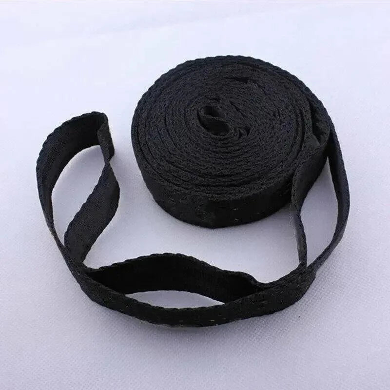 Correias De Poliéster Reforçado Para Acampamento AO Ar Livre Black Hammock Straps 5 Ring Alta Carga-rolamento Farpado 2pcs-WAYBIKER