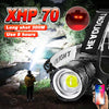 2023 The Most Powerful XHP70 LED Headlamp White Light Camping Headlight Zoomable 3*18650 USB Rechargeable Portable Head Lantern-WAYBIKER