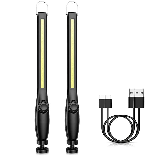 USB Rechargeable LED Flashlight New COB Magnetic Work Lamp Portable Lanterna Built In Battery Camping Torch Emergency Light-WAYBIKER