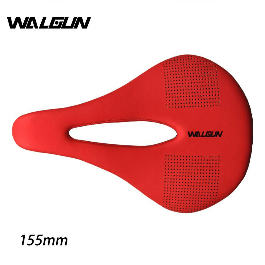 Walgun Ultralight Bicycle Saddle Cushion 3K Full Carbon Fiber Leather Bike Saddle Mountain Bike MTB Road Saddle 143/155 mm 106 g-WAYBIKER