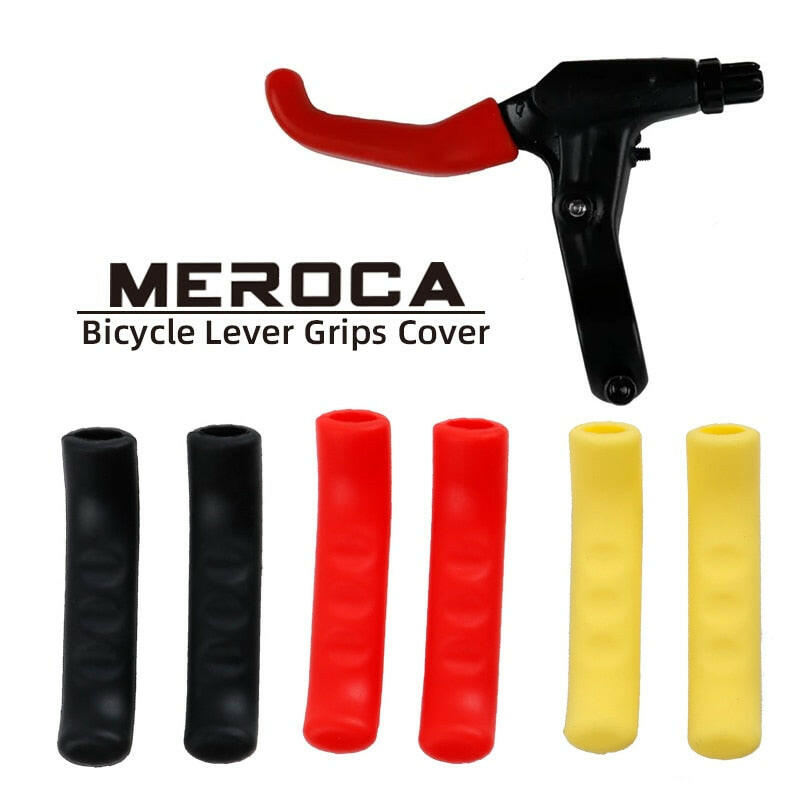 MEROCA 1Pair Bike Brake Lever Protective Silicone Bicycle Lever Grips Bicycle Brake Handle Cover Bicycle Accessories-WAYBIKER