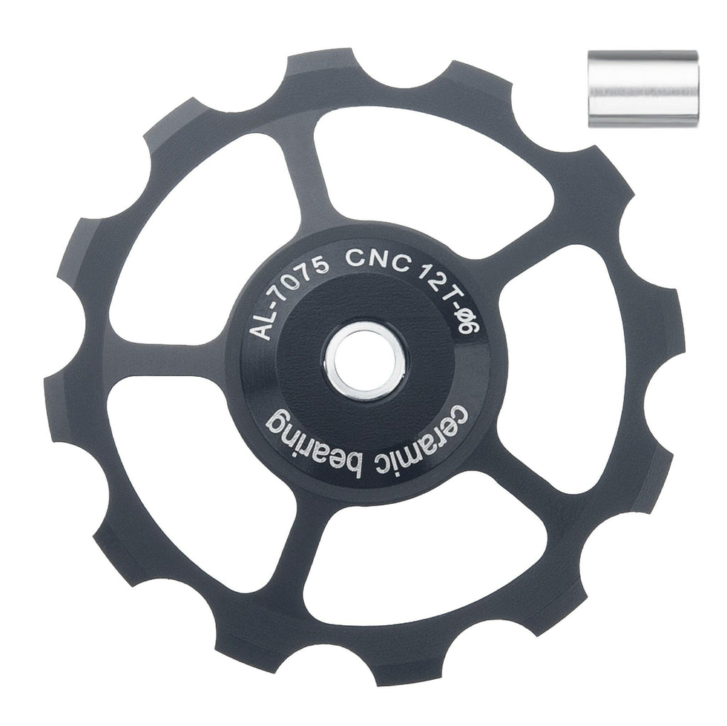 SENSAH MTB Bicycle Rear Derailleur Jockey Wheel Ceramic Bearing Pulley AL7075 CNC Road Bike Guide Roller Idler 11/12/13/14/15T-WAYBIKER