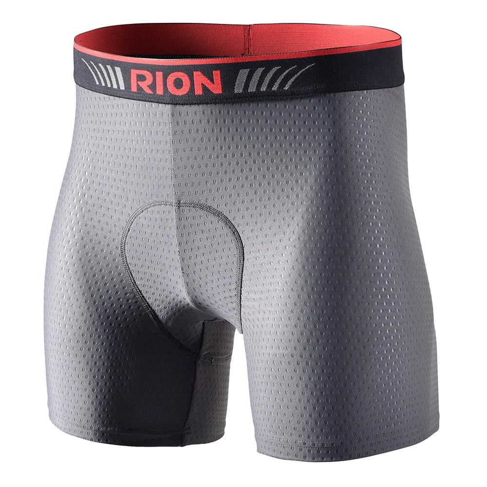 RION Men Cycling Bicycle Underwear Men's Shorts Tights Biker Bike Gym Underpants with Padding Pads Male MTB Mountain Ride Lycra-WAYBIKER