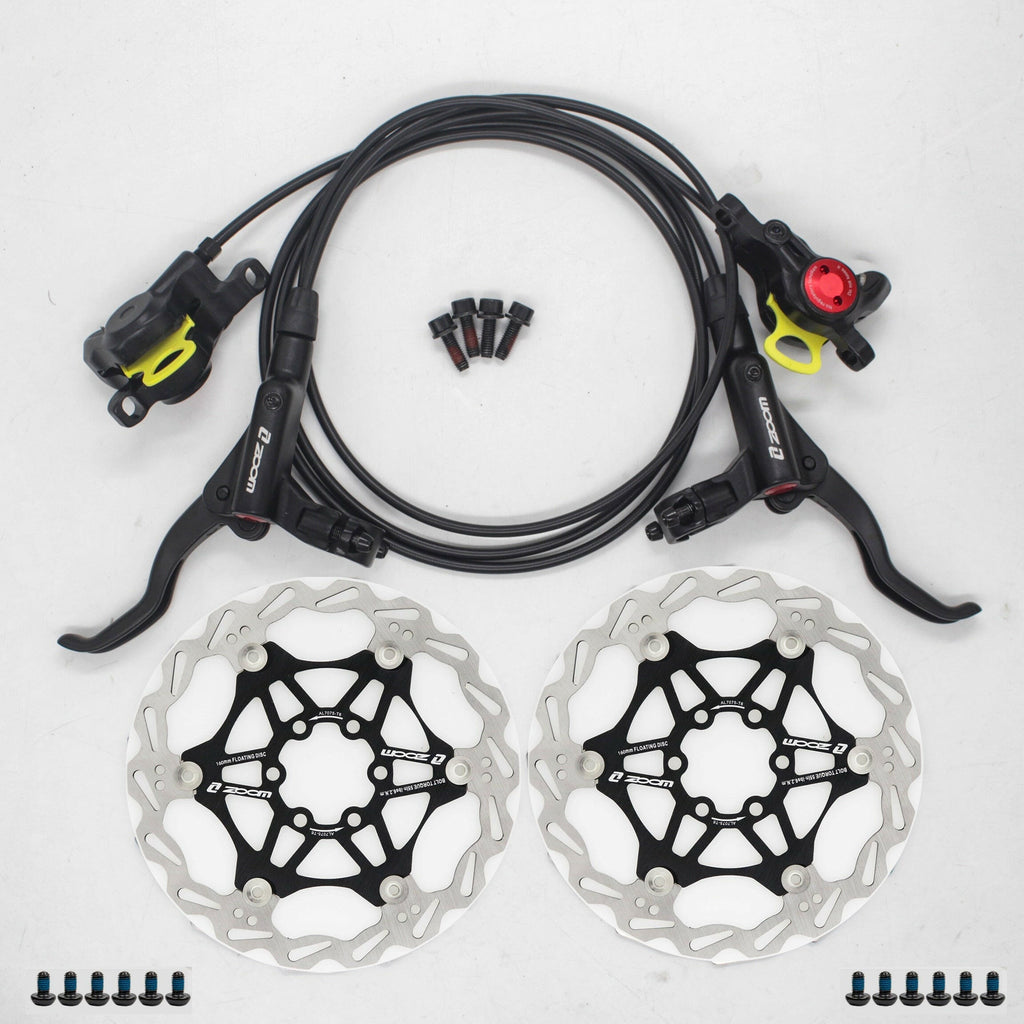 ZOOM HB-875 Bike Brake mtb Hydraulic Disc brake  M395 MT200 left front right rear  800/1400MM-WAYBIKER