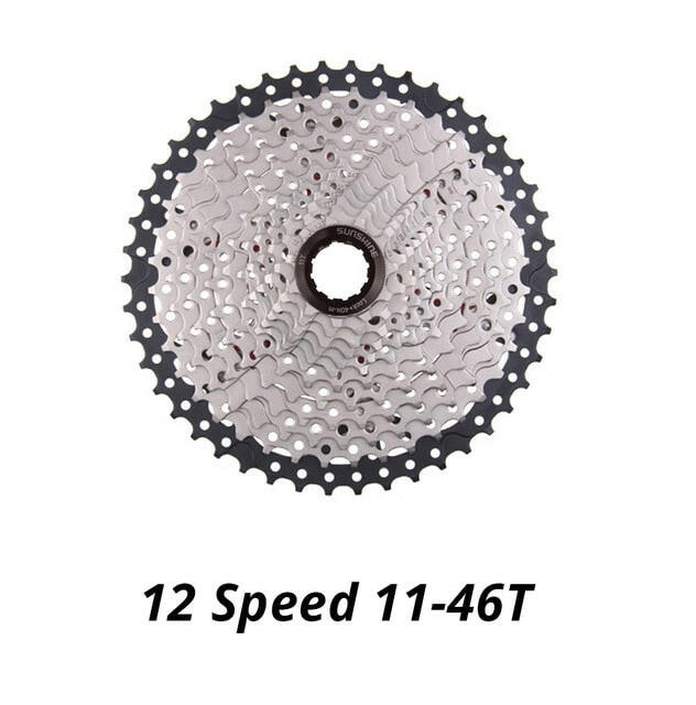 SUNSHINE 10 Speed Cassette 10S 11S 12S MTB Bike Road Bicycle Freewheel 10V 11V 12V 36/42/46/50T 52T for Deore M6000 M6100 SRAM-WAYBIKER