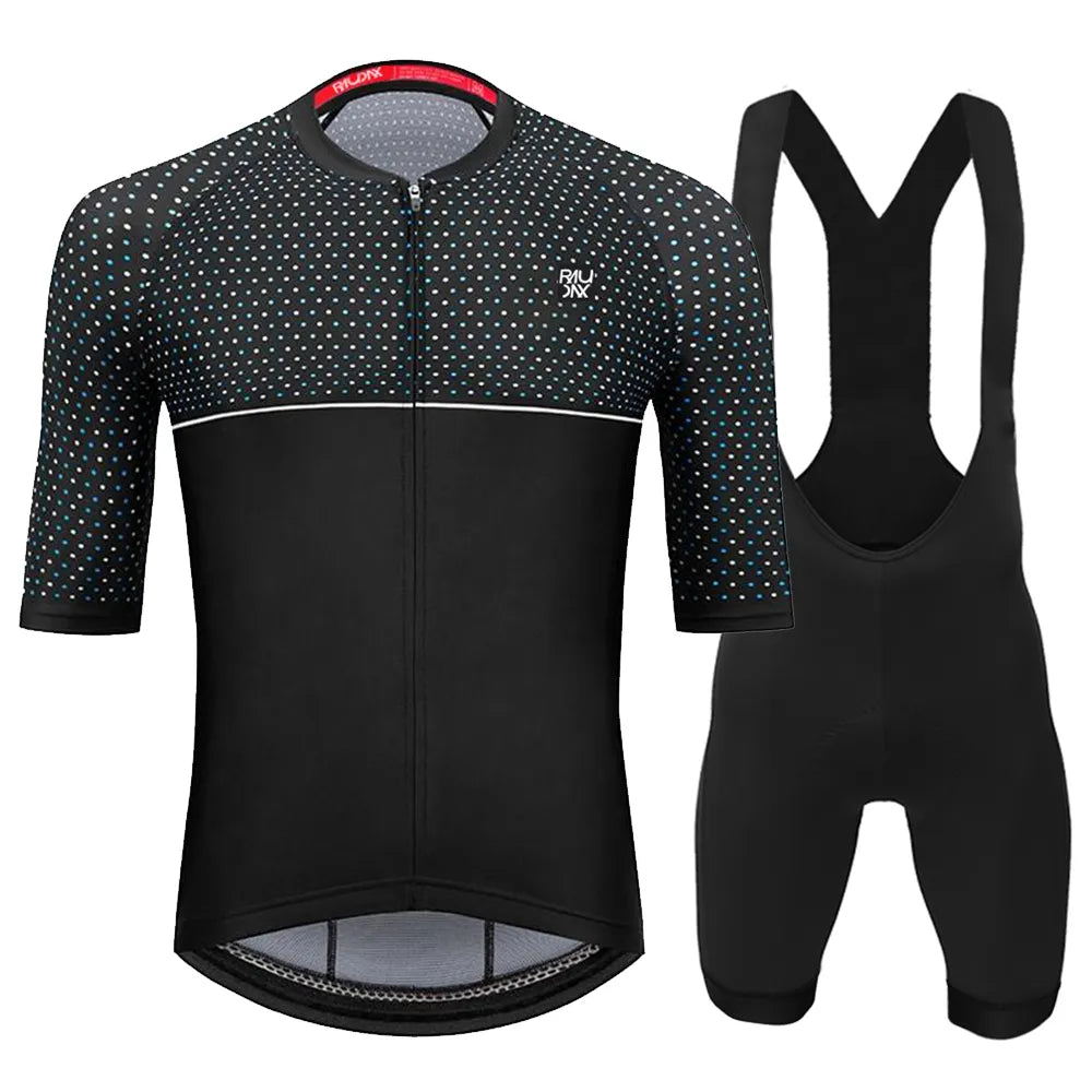 Raudax Men Summer Cycling Clothing Sets Breathable Mountain Bike Cycling Clothes Youth Ropa Ciclismo Verano Triathlon Suits-WAYBIKER