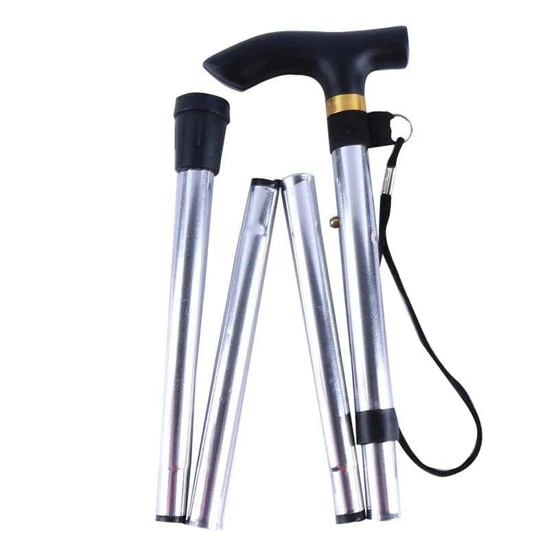 Hiking Camping Mountaineering Poles Walking Stick Telescopic Baton Trekking Poles Folding Cane Crutches Pole Unisex-WAYBIKER