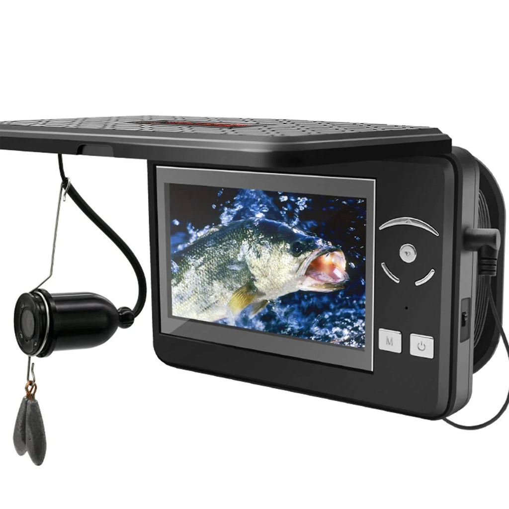 Portable Underwater Fishing Camera Waterproof 720P Fish Finder Camera with 4.3 Inch LCD Display for Ice Lake Sea Boat Fishing-WAYBIKER