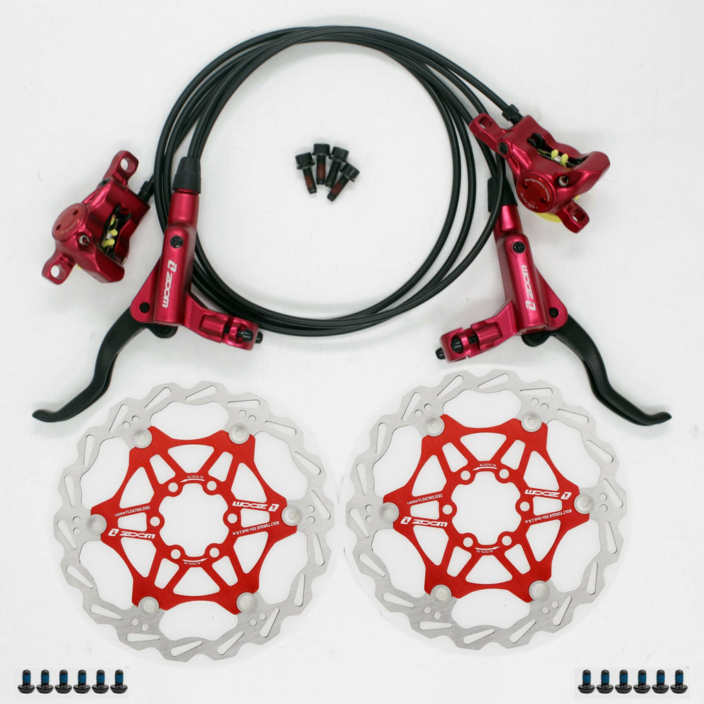 ZOOM HB-875 Bike Brake mtb Hydraulic Disc brake  M395 MT200 left front right rear  800/1400MM-WAYBIKER