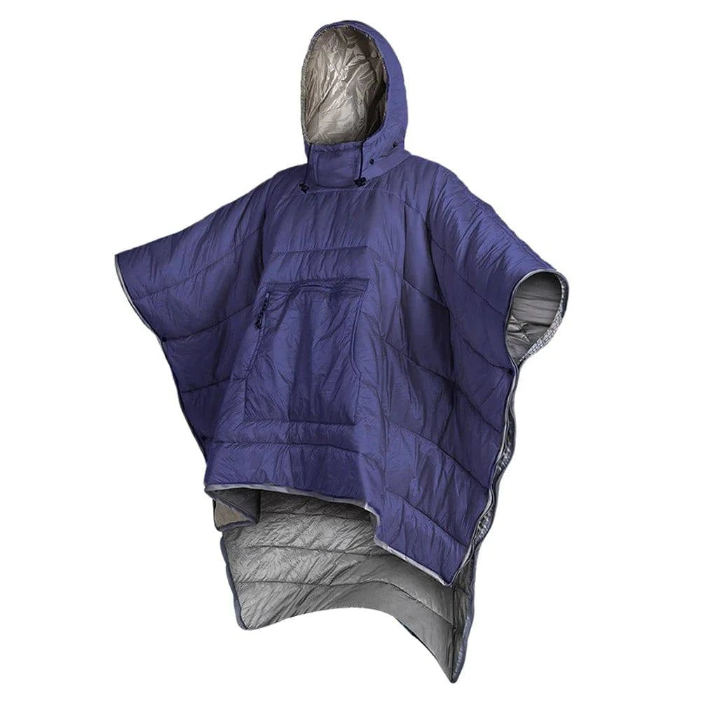 Outdoor Wearable Cloak Sleeping Bag Portable Warming Sleeping Bag Light-weight Cotton Sleeping Bag for Winter Camping Travel-WAYBIKER