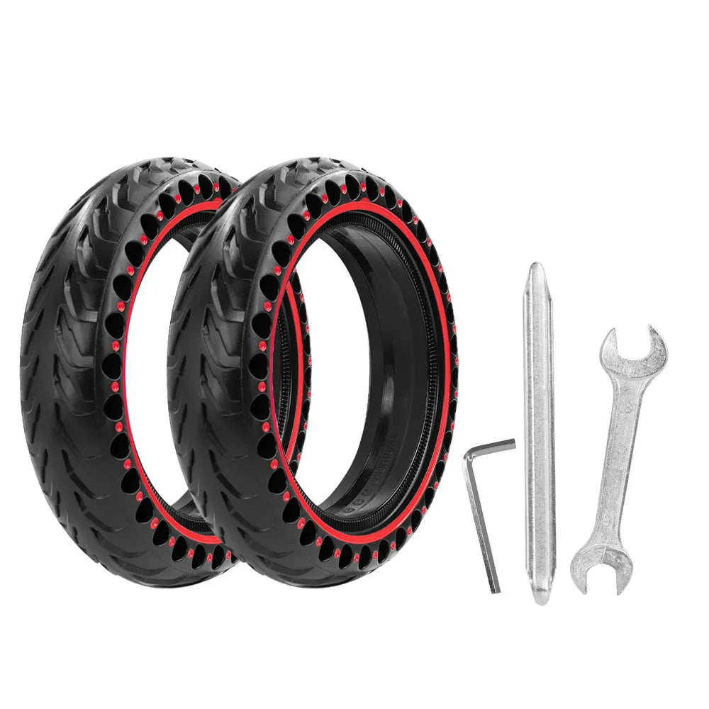 8.5x2 Solid Rubber Tire 8.5 Inch Honeycomb Tyre for Electric Scooter Xiaomi M365 Pro Pro2 1S MI3 Front Rear Wheels Fast Shipping-WAYBIKER