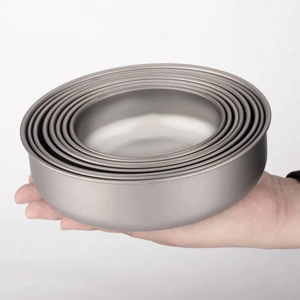 4pcs Lightweight Stackable Bowl Portable Single Layer Dinner Fruit Bowl Food Container for Outdoor Camping-WAYBIKER
