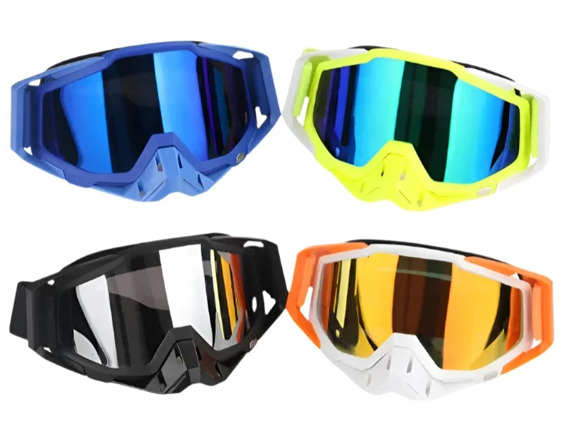 New Protective Glasses Motorcycle Outdoor Sports Windproof Dustproof Eye Glasses Ski Snowboard Goggles Motocross Riot Control 1-WAYBIKER