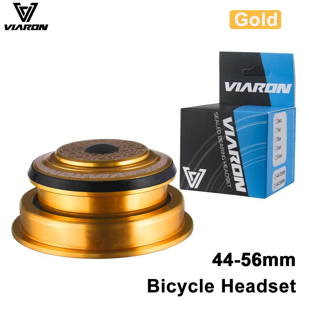 VIARON MTB Bicycle Headset 42/52 44/55 /56mm CNC 1 1/8" 28.6 Spinal Canal/Straight Tube Fork Internal Mountain Road Bike Headset-WAYBIKER