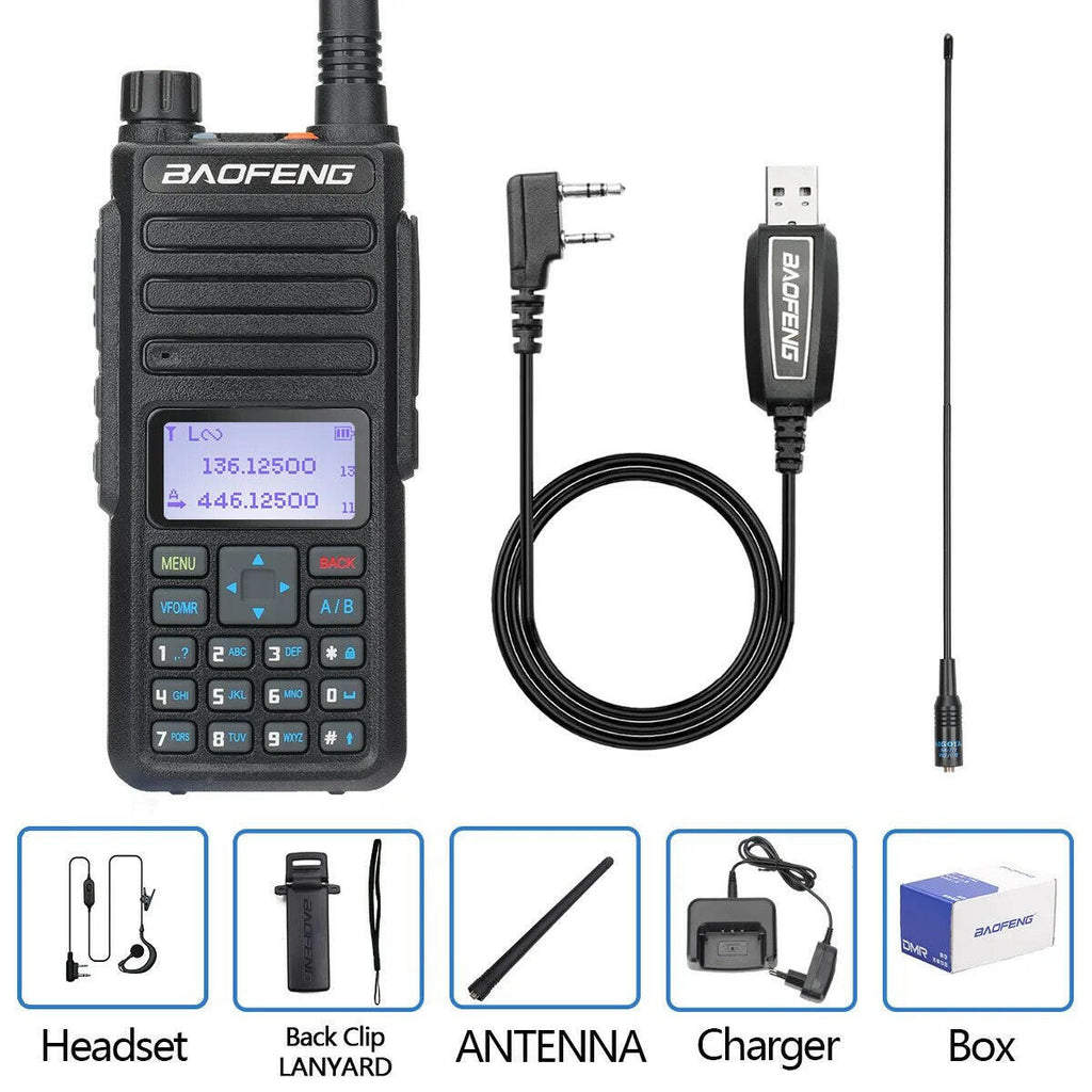 Baofeng DR-1801 Long Range Dual Band DMR Digital/Analog Walkie Talkie Tier 1&2 tier II Dual Time Slot Upgrade Of DM-1801 Radio-WAYBIKER