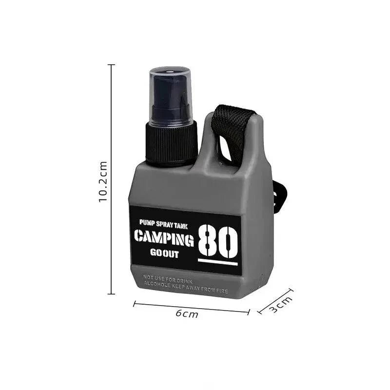80ml Pump Spray Bottle Portable Empty Cosmetic Containers with Buckle Alcohol Perfume Refillable for Outdoor Camping Hiking-WAYBIKER