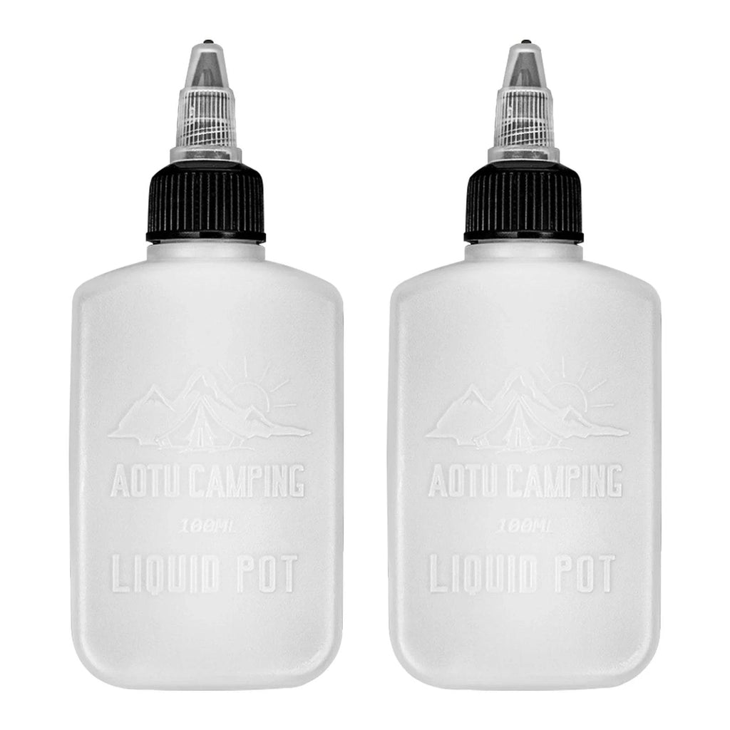 2 Pack Outdoor Condiment Bottles Oil Bottles Seasoning Fuel Oil Containers Dispensers for Camping BBQ Picnic Travel-WAYBIKER