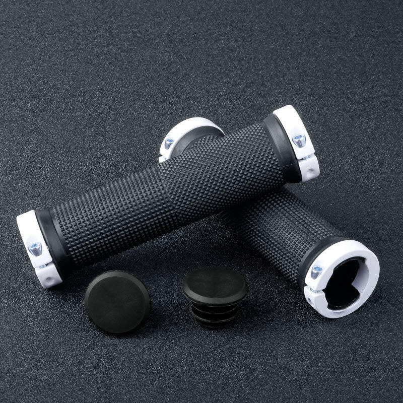 X-TIGER Bicycle Grip Handlebar End Cap Aluminium Alloy Lock Mountain Handle Bar Grips Anti-Skid Rubber Bicycle Skid-Proof Grips-WAYBIKER