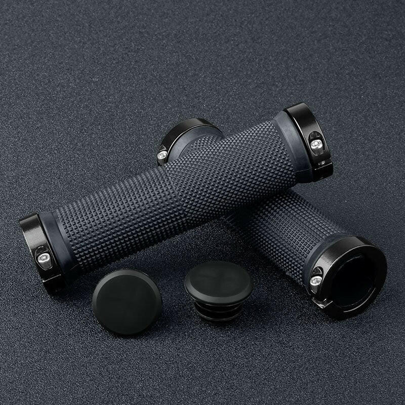 X-TIGER Bicycle Grip Handlebar End Cap Aluminium Alloy Lock Mountain Handle Bar Grips Anti-Skid Rubber Bicycle Skid-Proof Grips-WAYBIKER