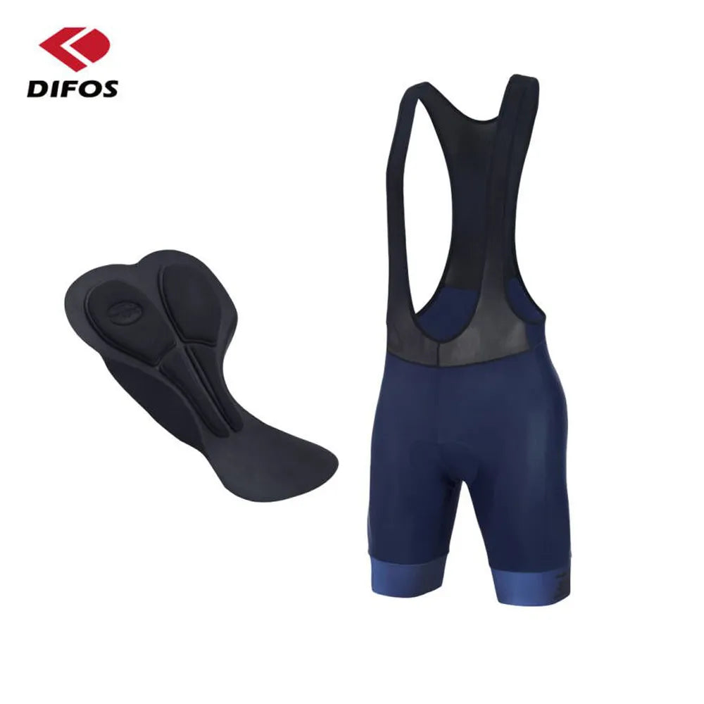 DIFOS Men Cycling Bib Shorts Summer Mountain Bike Breathable Outdoor Wear Cycling 3D Padded Bicycle Pants MTB Riding Bib Tights-WAYBIKER