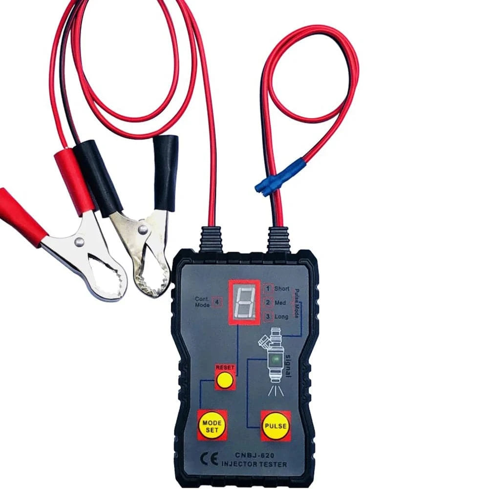 Auto Fuel Injector Tester 12V 4 Pulse Modes Car Vehicle Fuel Pressure System Diagnostic Scan Testing Tool Cleaning Tool Kit-WAYBIKER