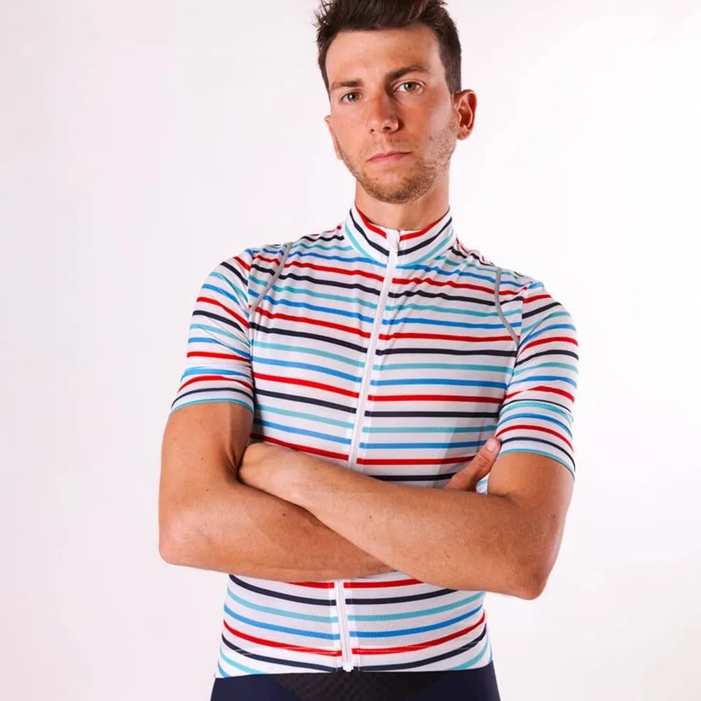 Summer Men's Short Sleeve Jerseys Quick Dry Cycling Shirts  Ciclismo Maillot Hombre Mtb Clothing-WAYBIKER