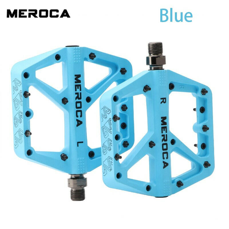 MEROCA Bicycle Pedal Mountain Bike Pedal Non-slip Nylon Ultralight Pedal for XC Off-road Bike-WAYBIKER