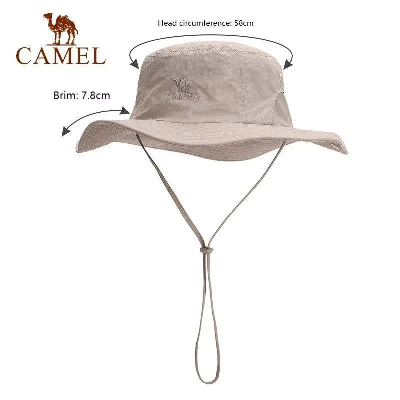 GOLDEN CAMEL Hiking Hats Sun Protection Hat Fisherman's Hat Summer Thin Section Sunscreen Sun Hat Large Brim Face Hat-WAYBIKER