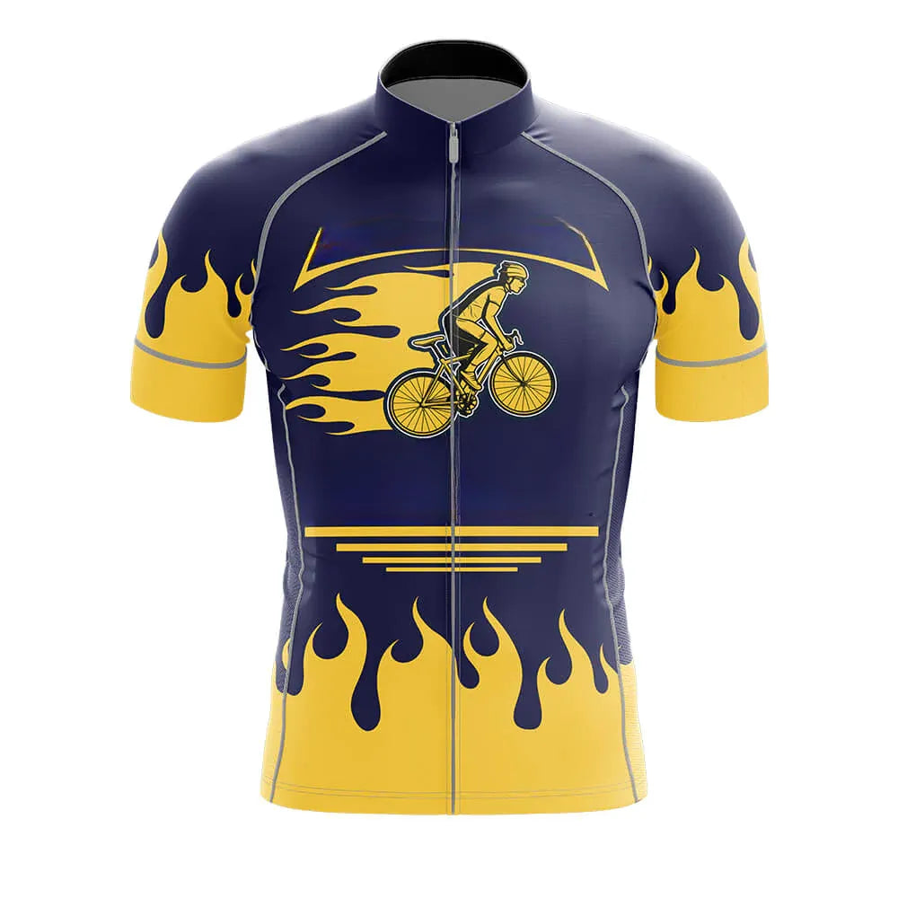 New Men's Cycling Jersey Tops Summer MTB Bike Jersey Pro Bicycle Shirt Breathable Cycling Clothing Short Sleeve-WAYBIKER