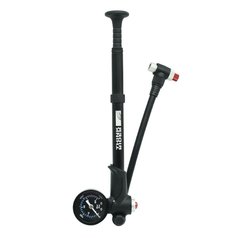 ThinkRider Portable High-pressure 300psi Bike Air Pump with Gauge for Fork & Rear Suspension Shock Absorber Mountain-WAYBIKER