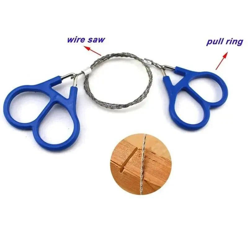Portable Stainless Steel Wire Saw Universal Emergency 73cm Hand Chain Saw Cutter Hunting Camping Hiking Travel Survival Tool-WAYBIKER
