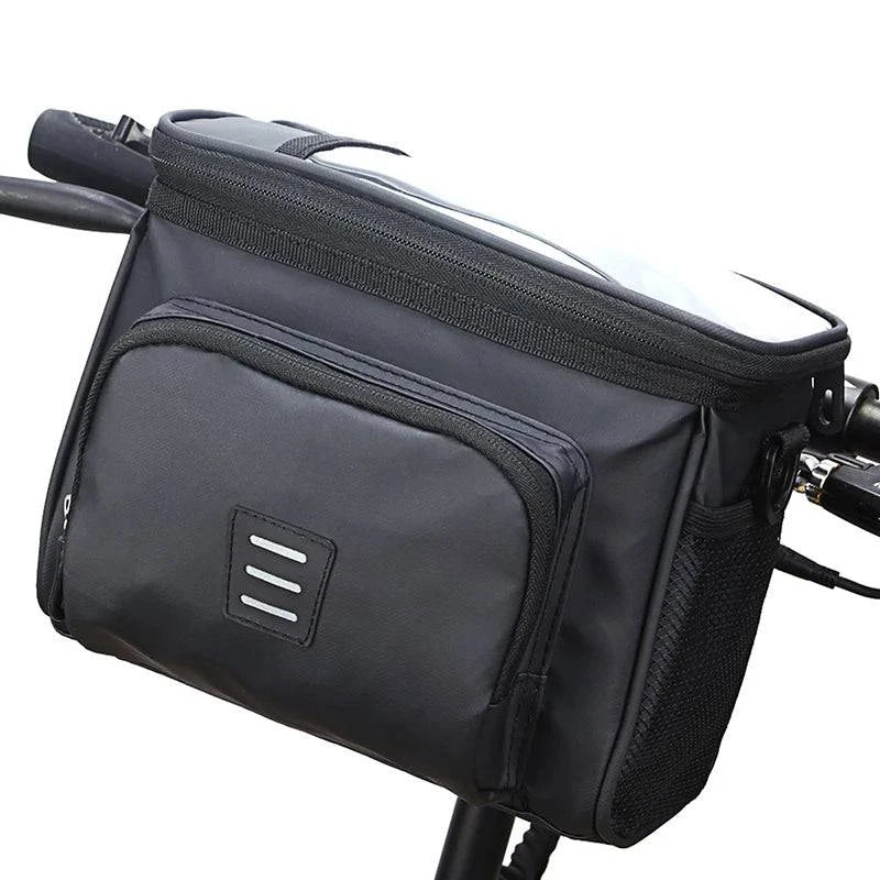 Bicycle Front Handlebar Bag Bike Frame Pannier Organizer Pouch MTB Waterproof Phone Bags Multifunction Portable Shoulder Bag-WAYBIKER