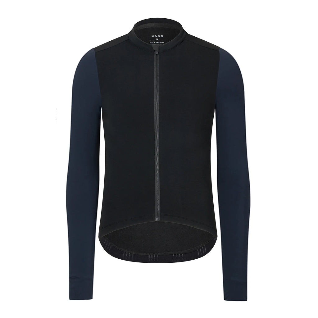 Rsantce 2024 Winter Thermal Fleece Cycling Jersey Top MTB Bike Outdoor Men's Bicycle Clothing Long Sleeve Shirt Uniform