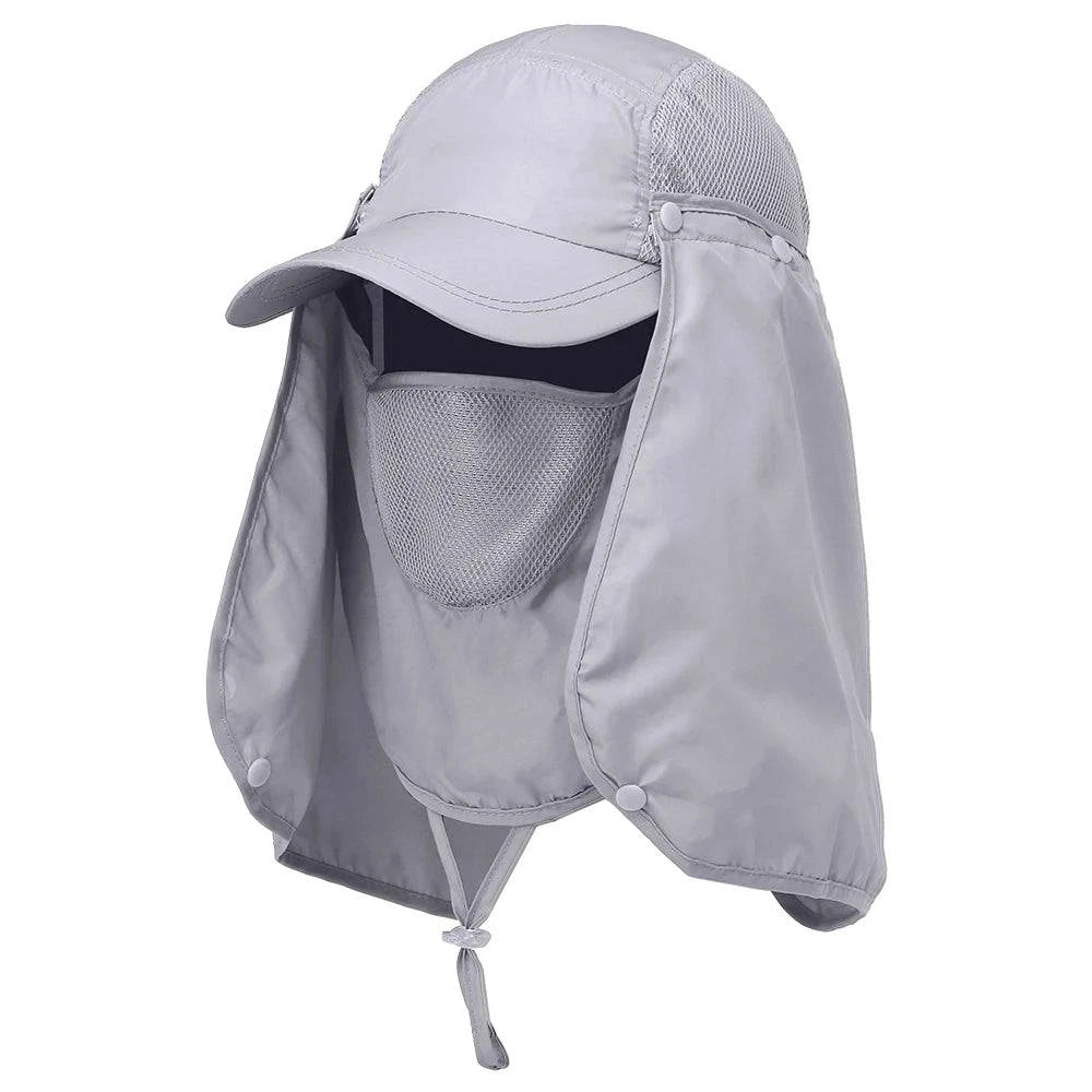 Fishing Cap Outdoor Sport Hiking Visor Hat UV Guard Face Neck Cover Fishing Sun Protection Cap-WAYBIKER