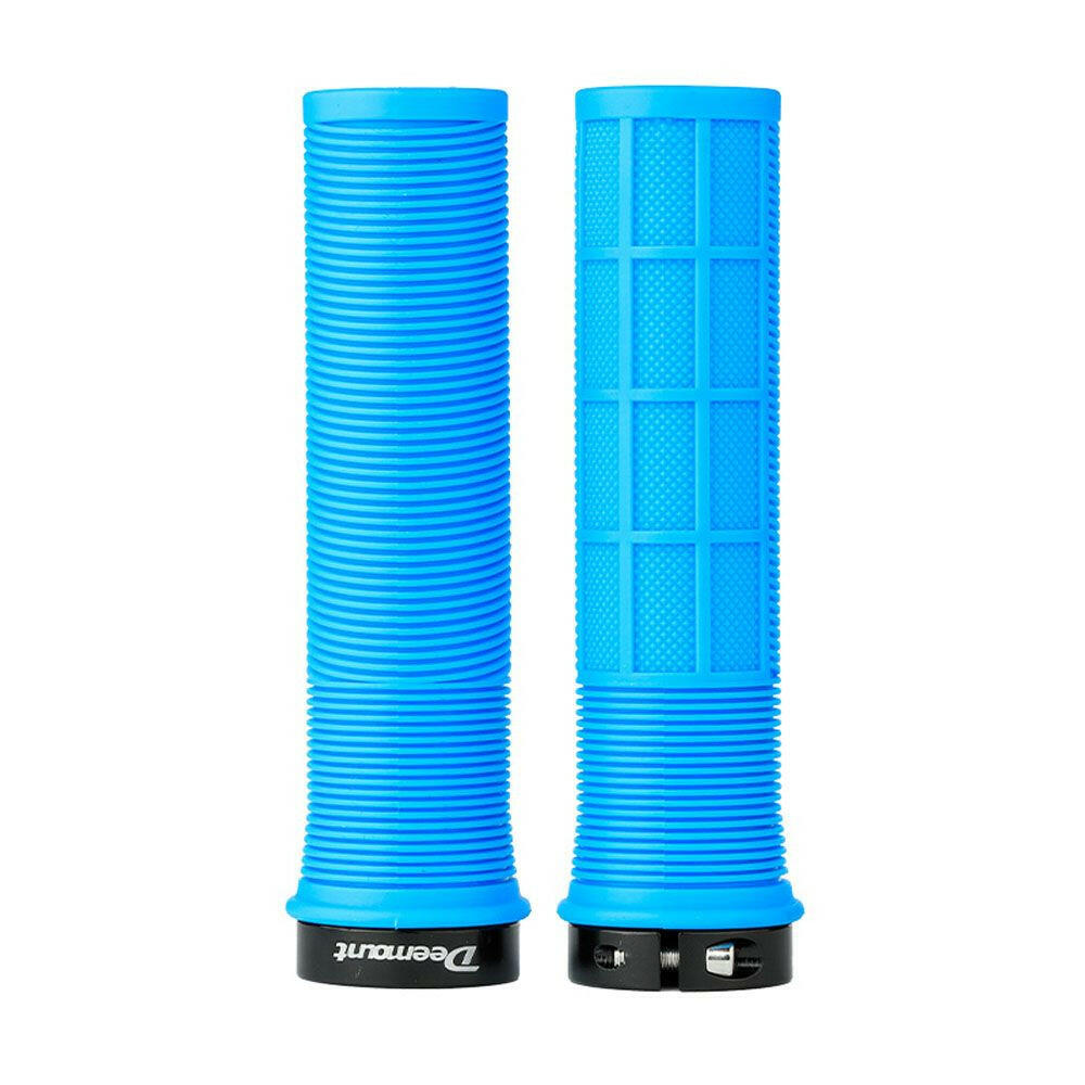 Bicycle Handlebar Grips TPR Anti-Skid MTB Road Bike Handle End Grips Shockproof With Aluminum Lock Ring-WAYBIKER