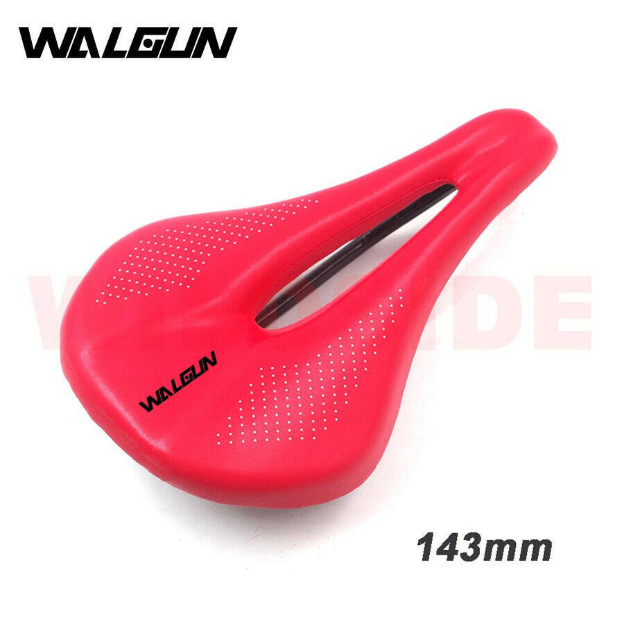 Walgun Bike Carbon Fiber Saddle Road MTB  Mountain Bike Bicycle Saddle For Man Cycling Saddle Trail Comfort Races Seat 143/155mm-WAYBIKER