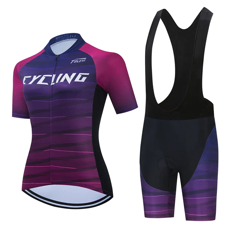 2023 Women's cycling clothing sets mountain bike jersey and shorts, women's sportswear