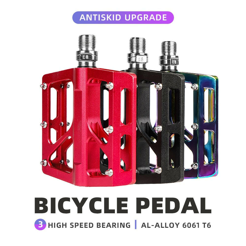 Ultralight Seal 3 Bearings Bicycle Bike Pedals Cycling  Road  Mtb Pedals Flat Platform Bicycle Parts Accessories-WAYBIKER