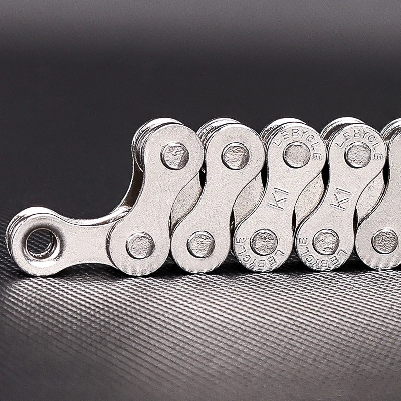 LeBycle Single Speed Bike Chains 1 Speed Silver Mountain Cycling Bicycle Chain for City fixed gear Bicycle Parts-WAYBIKER