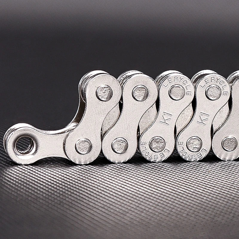LeBycle Single Speed Bike Chains 1 Speed Silver Mountain Cycling Bicycle Chain for City fixed gear Bicycle Parts