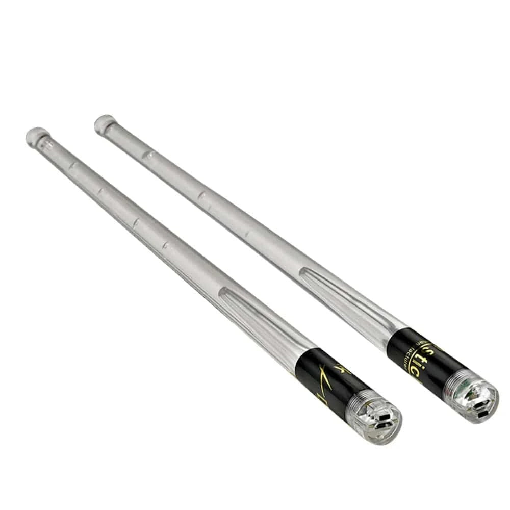 LED Light Up Drumsticks Jazz Drum Sticks 15 Gradient Colorful Lights USB Charging with Switch Drumstick Drum Set Accessories-WAYBIKER