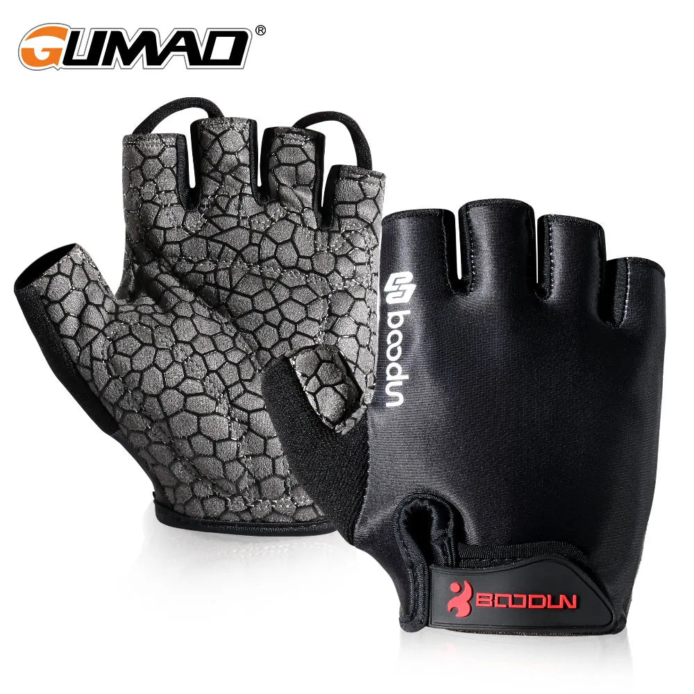 Cycling Gloves Half Finger Shockproof Wear Resistant Breathable MTB Road Bicycle Sport Anti-slip Bike Equipment Summer Men Women-WAYBIKER