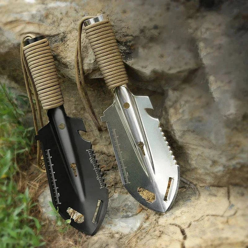 Portable Camping Hiking Traveling Pinic Shovel Multifunctional Ordnance Shovel Survival Outdoor Equipment Garden Tool Shovel-WAYBIKER
