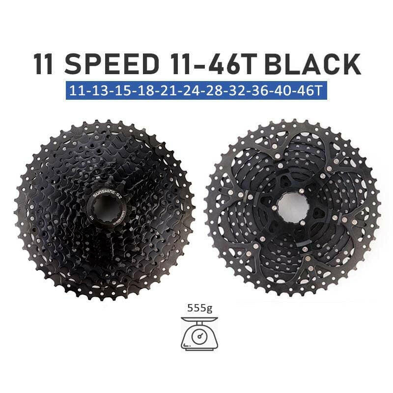 SUNSHINE 10 Speed Cassette 10S 11S 12S MTB Bike Road Bicycle Freewheel 10V 11V 12V 36/42/46/50T 52T for Deore M6000 M6100 SRAM-WAYBIKER