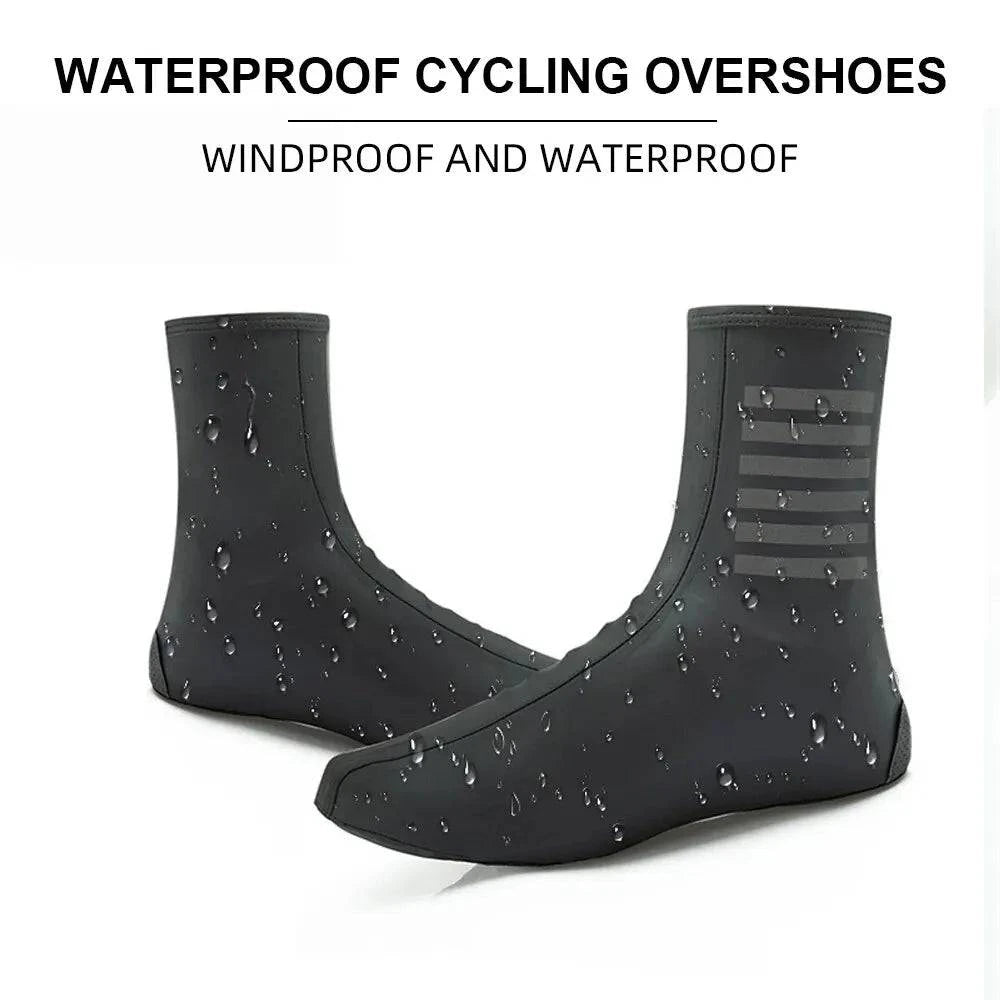 Ykywbike Cycling Shoes Covers YAS308 Waterproof Overshoes Bicycle Bike Reflective Windproof MTB Road Keep Warm Lock Protector-WAYBIKER