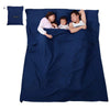 210cm Outdoor Camping Sleeping Bag Liner Lightweight Soft Sleeping Sack Hotel Travel Sheet Bag for Camping Backpacking Traveling-WAYBIKER