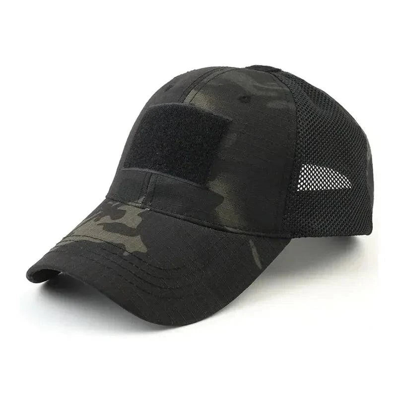 Outdoor Multicam Camouflage Adjustable Cap Mesh Fishing Hunting Hiking Basketball Snapback Hat Baseball Caps-WAYBIKER