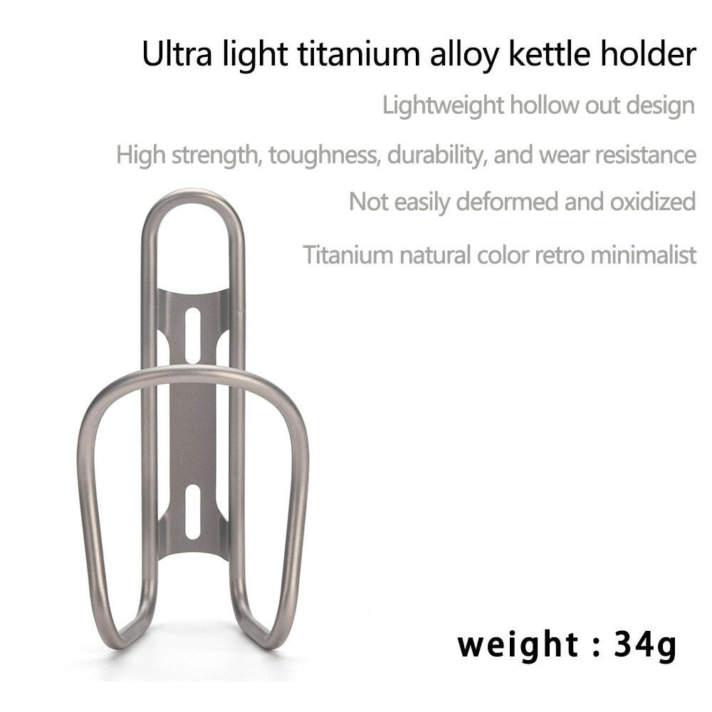 Ultralight Titanium Bicycle Water Bottle Cage  Bottle Holder with Free Bolts MTB Road Bike Bottle Bracket Bottle Rack Holder-WAYBIKER