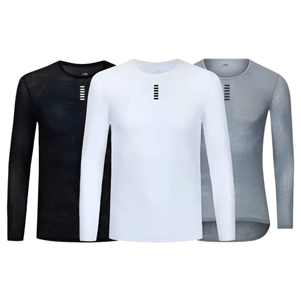 YKYWBIKE Cycling Base Layer Men Long Sleeve Bike Sports Shirt Bicycle Underwear Racing Bicycle Shirt  MTB Clothing Breathable-WAYBIKER