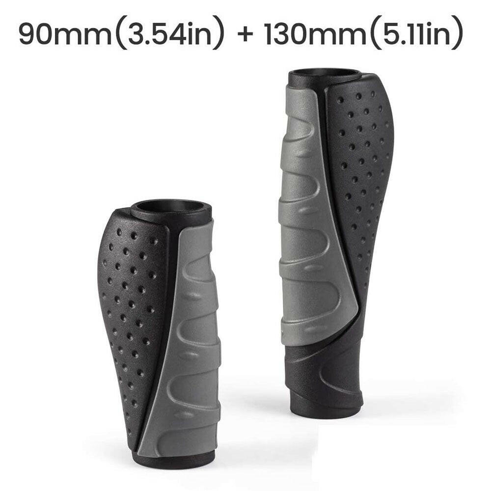 MTB Bicycle Grips Handlebar Short Long Bike Grips Anti-Skid Rubber Handle Cycling Mountain Bike Grip Ergonomic-WAYBIKER